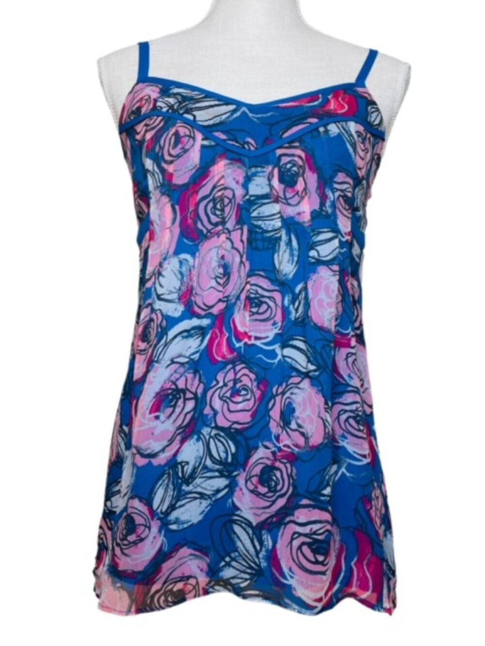 INC INTERNATIONAL CONCEPTS Silk Floral Camisole, Size 2 - NWT